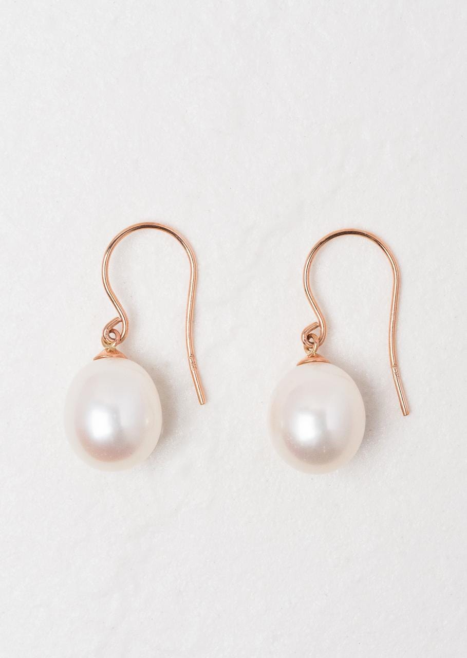 Hogans Family Jewellers 9K RG Freshwater Pearl Earrings