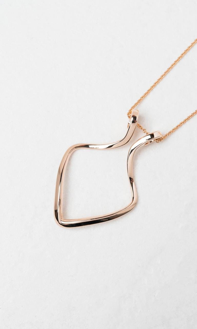 Hogans Family Jewellers 9K RG 'V' Shaped Ring Keeper Pendant