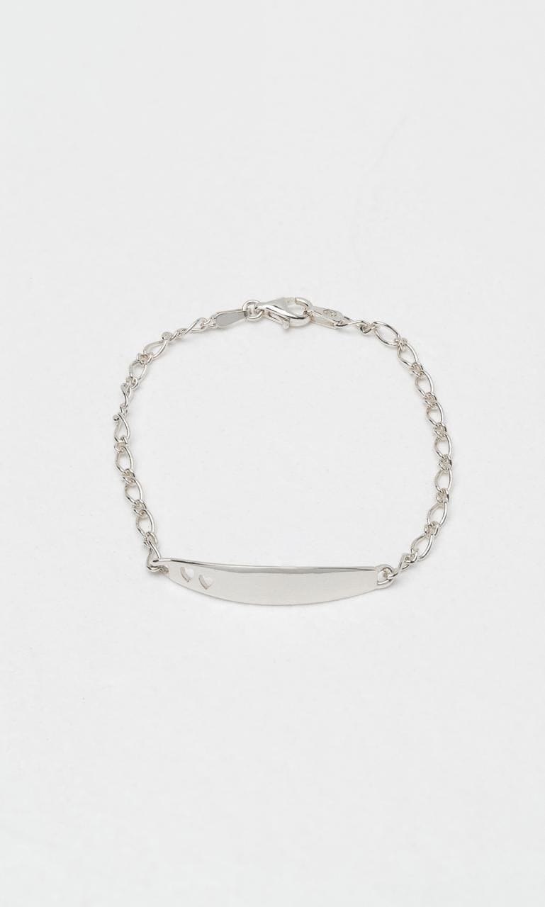 Hogans Family Jewellers 9K WG Heart Baby Bracelet