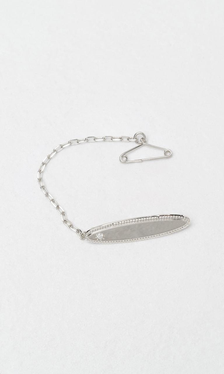 Hogans Family Jewellers 9K WG Oval Diamond Set Baby Brooch