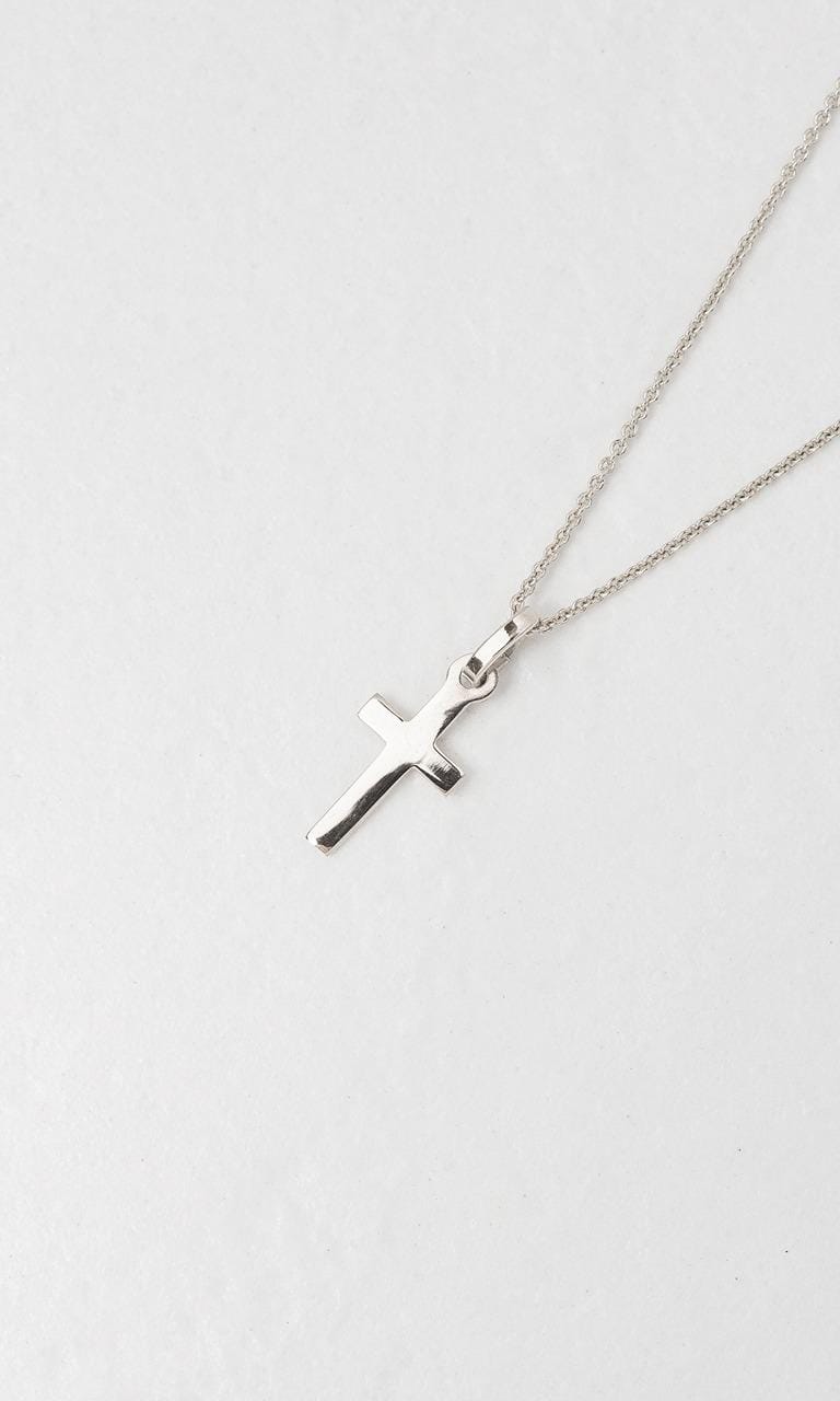 Hogans Family Jewellers 9K WG Plain Cross Pendant