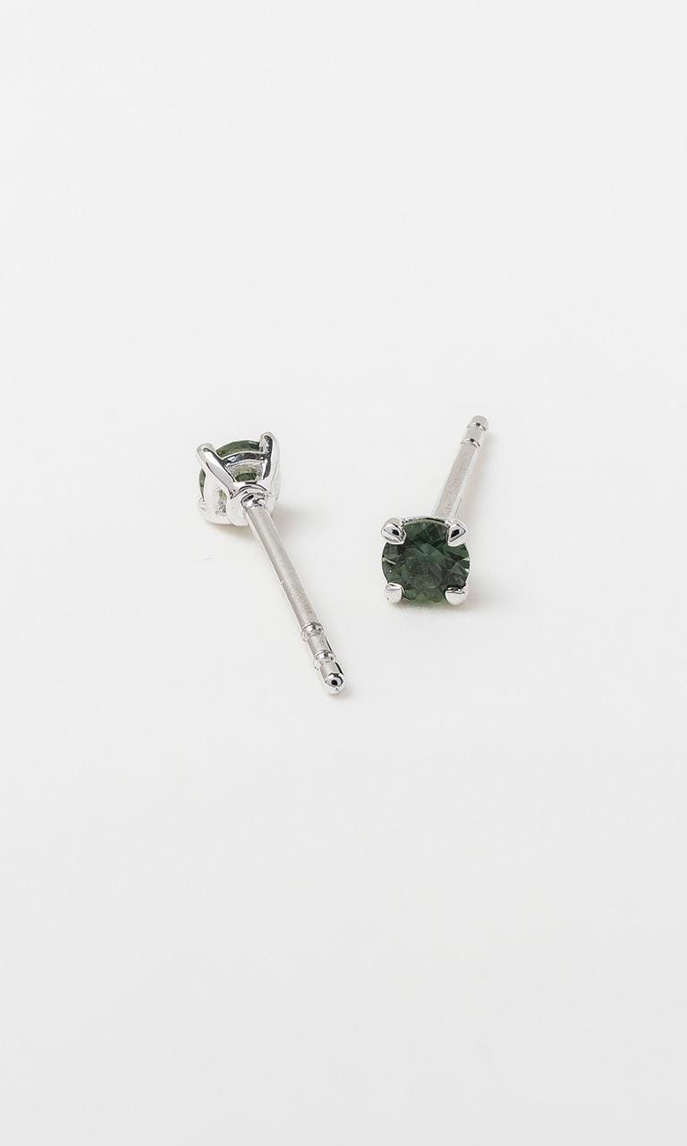 Hogans Family Jewellers 9K WG Round Brilliant Cut Sapphire Stud Earrings