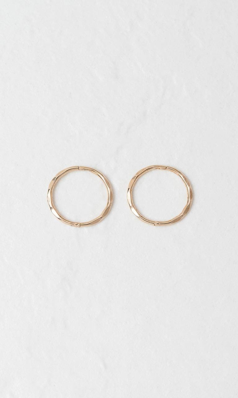 Hogans Family Jewellers 9K YG 12mm Decorative Sleeper Earrings
