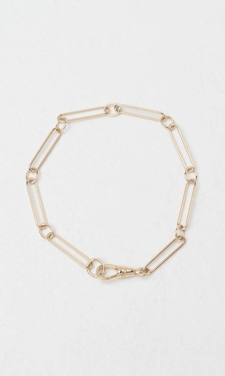 Hogans Family Jewellers 9K YG 19cm Paperclip Chain Bracelet