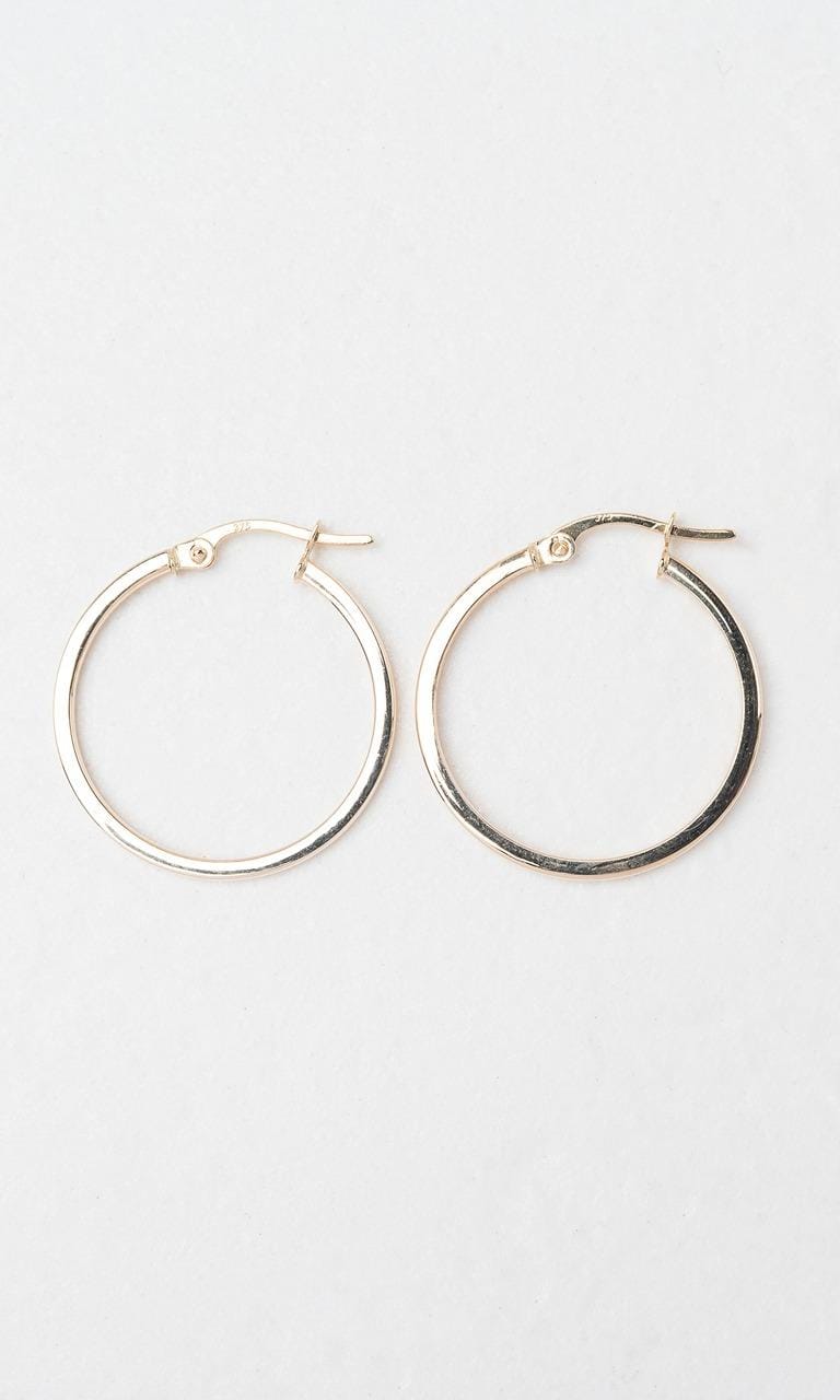 Hogans Family Jewellers 9K YG 20mm Hoop Earrings