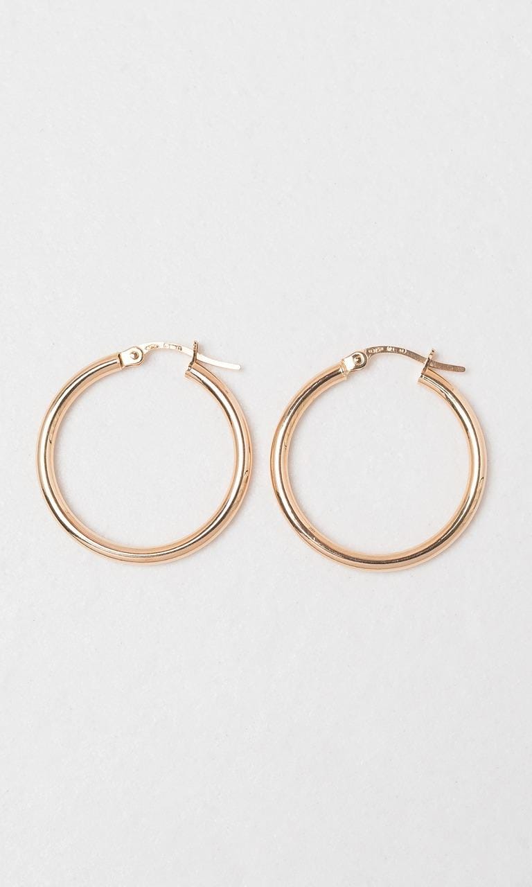 Hogans Family Jewellers 9K YG 20mm Hoop Earrings