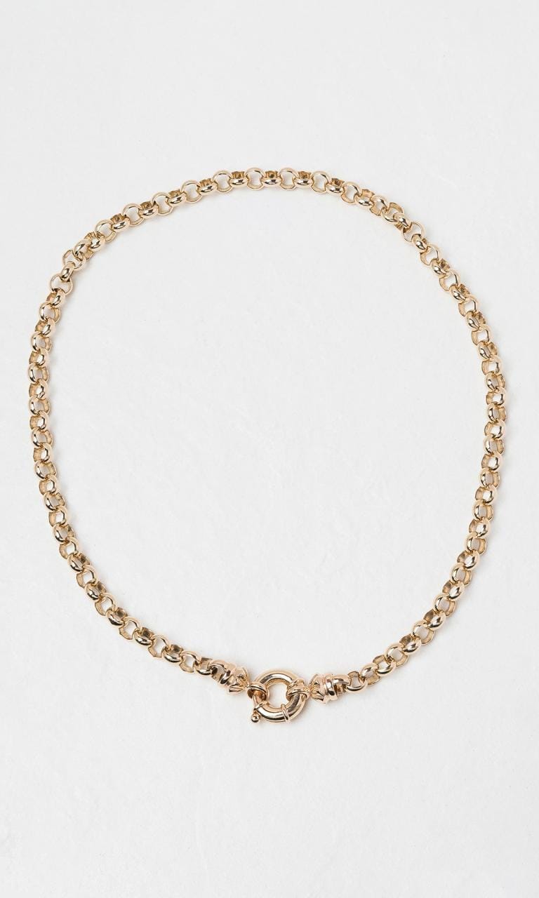 Hogans Family Jewellers 9K YG 45cm Belcher Link Necklace