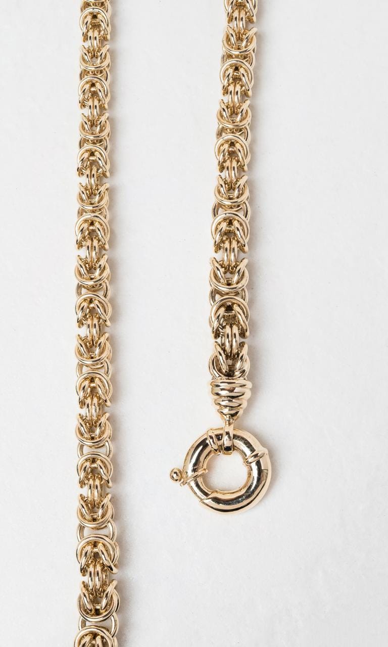 Hogans Family Jewellers 9K YG 45cm Fancy Link Chain Necklace