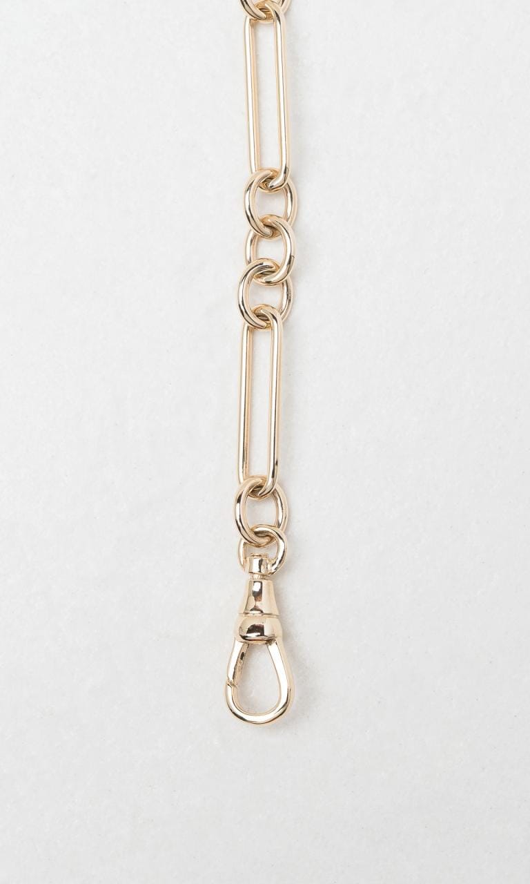 Hogans Family Jewellers 9K YG 45cm Figaro Style Paperclip Chain Necklace