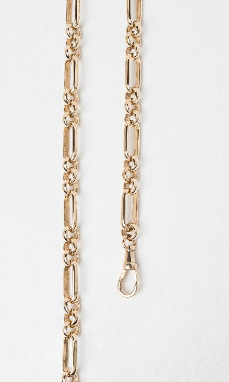 Hogans Family Jewellers 9K YG 55cm Fancy Link Chain Necklace