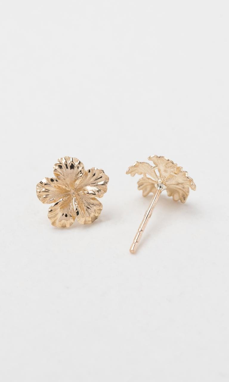 Hogans Family Jewellers 9K YG 9mm Flower Stud Earrings