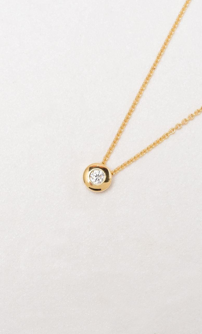 Hogans Family Jewellers 9K YG Diamond Slider Necklace