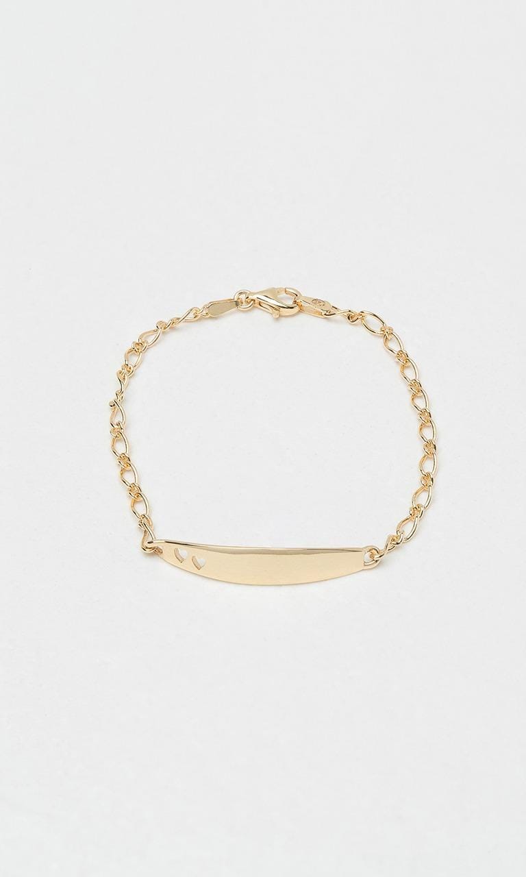 Hogans Family Jewellers 9K YG Heart Baby Bracelet