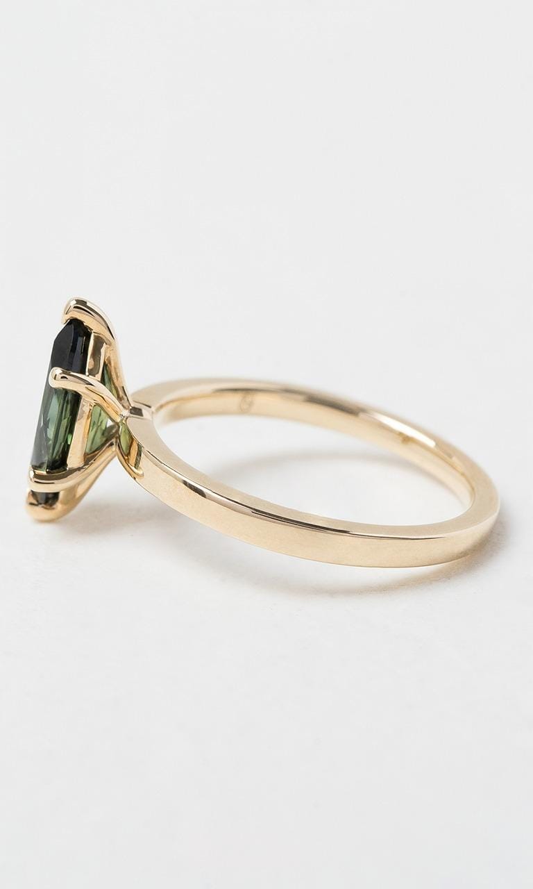 Hogans Family Jewellers 9K YG Marquise Cut Sapphire Solitaire Ring