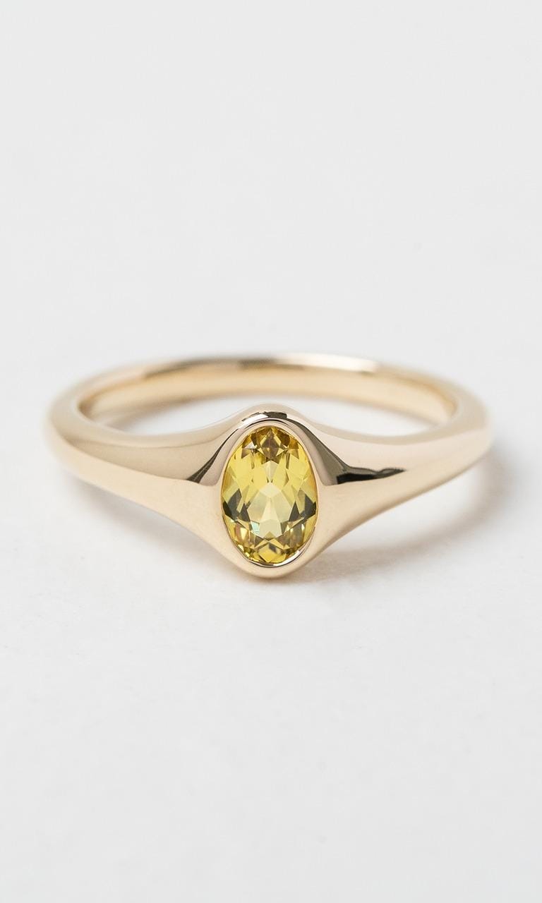 Hogans Family Jewellers 9K YG Oval Cut Sapphire Solitaire Ring