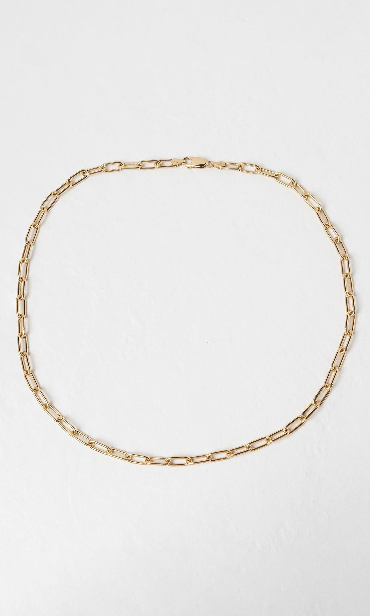 Hogans Family Jewellers 9K YG Paperclip Chain Necklace