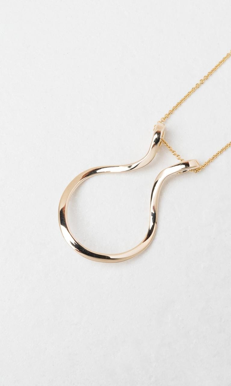 Hogans Family Jewellers 9K YG Round Ring Keeper Pendant