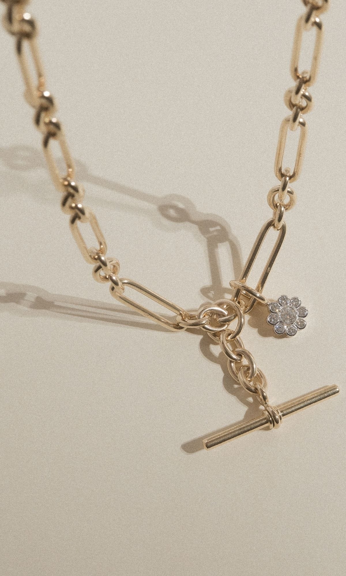 Hogans Family Jewellers 9K YWG Diamond Floral Cluster Pendant