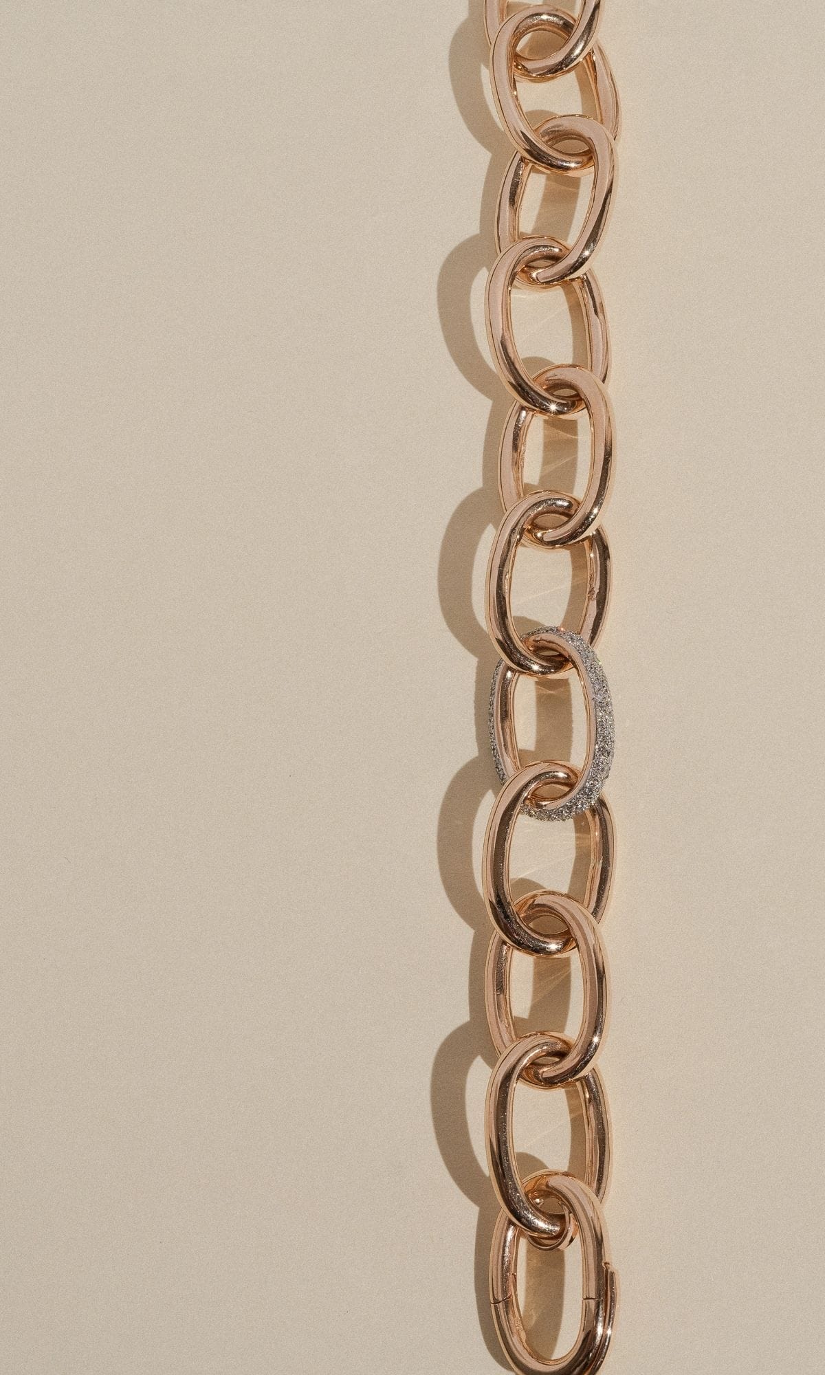 Hogans Family Jewellers Bespoke 9K Champagne Gold Paperlink Bracelet