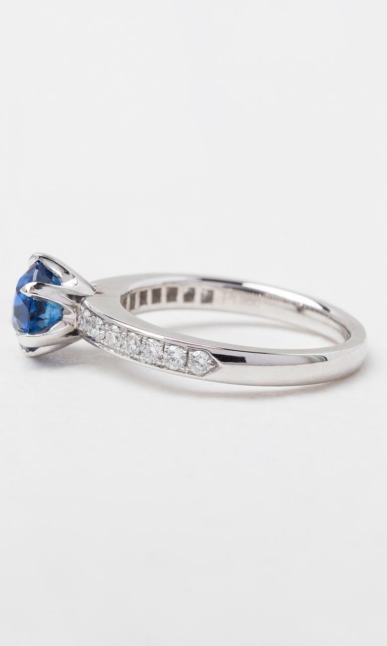 Hogans Family Jewellers Platinum Round Brilliant Cut Sapphire Solitaire Ring