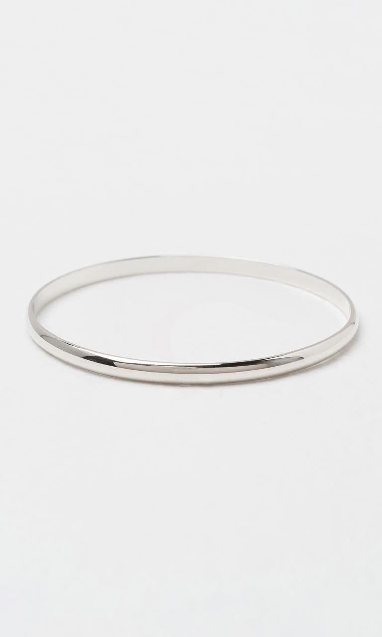 Hogans Family Jewellers Sterling Silver 4mm Plain Bangle