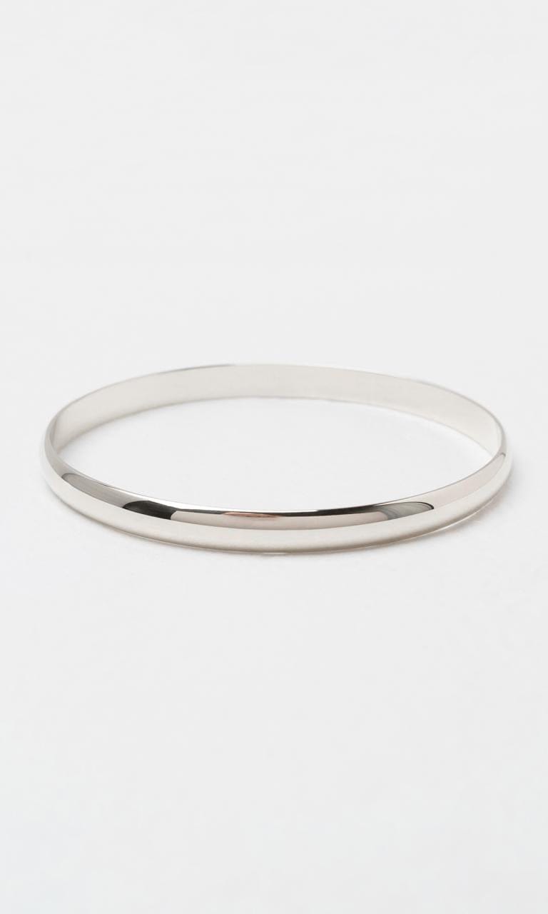 Hogans Family Jewellers Sterling Silver 7mm Plain Bangle