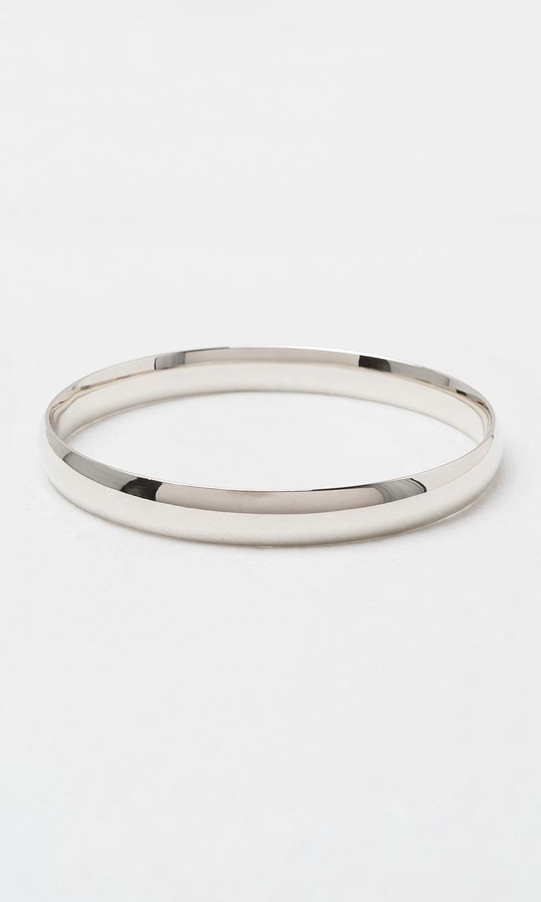Hogans Family Jewellers Sterling Silver 7mm Plain Bangle