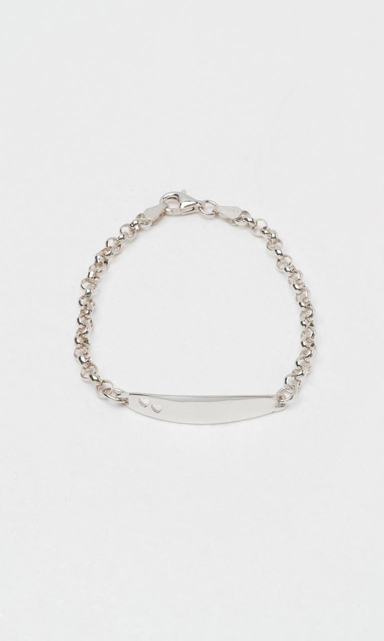 Hogans Family Jewellers Sterling Silver Heart Baby Bracelet