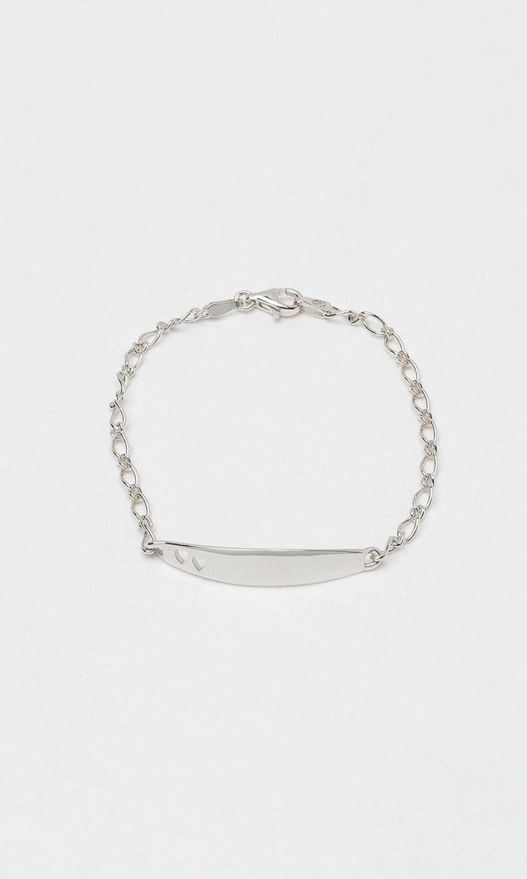 Hogans Family Jewellers Sterling Silver Heart Baby Bracelet