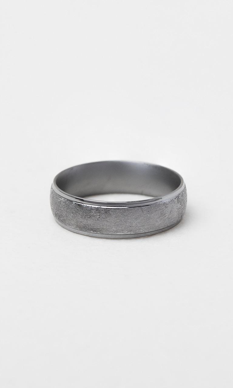 Hogans Family Jewellers Tantalum 6mm Iced Matte Gents Band