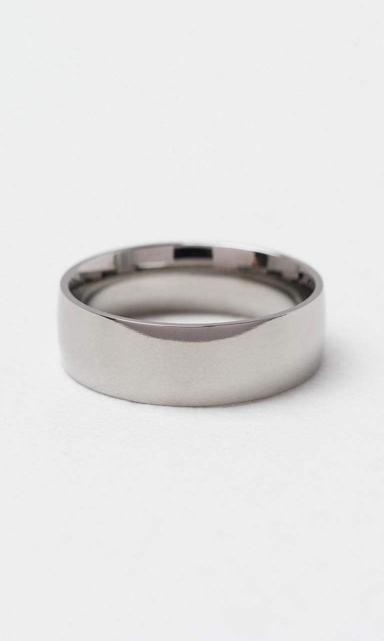 Hogans Family Jewellers Titanium 7mm Gents Band