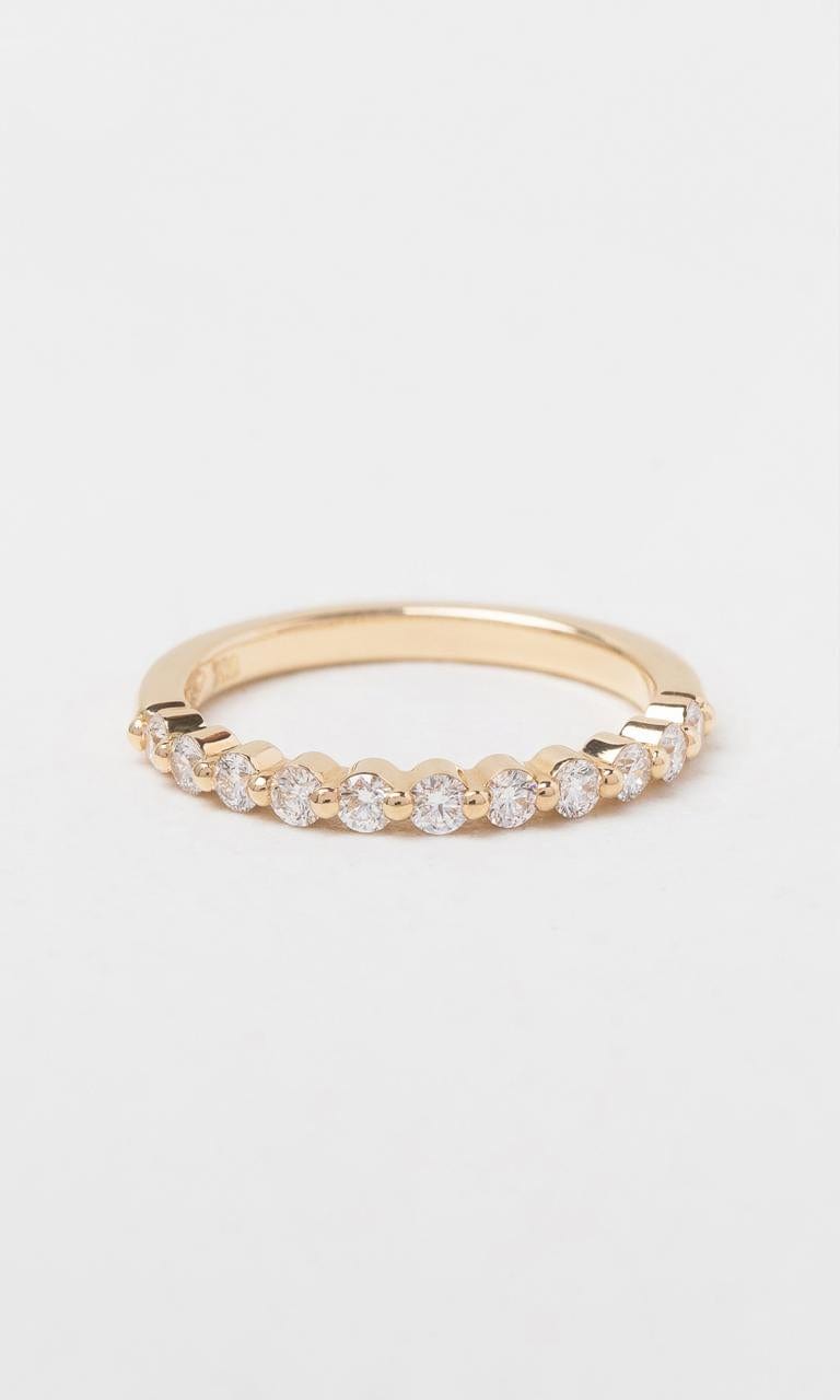 18K YG 0.33ct TDW Single Claw Diamond Ring