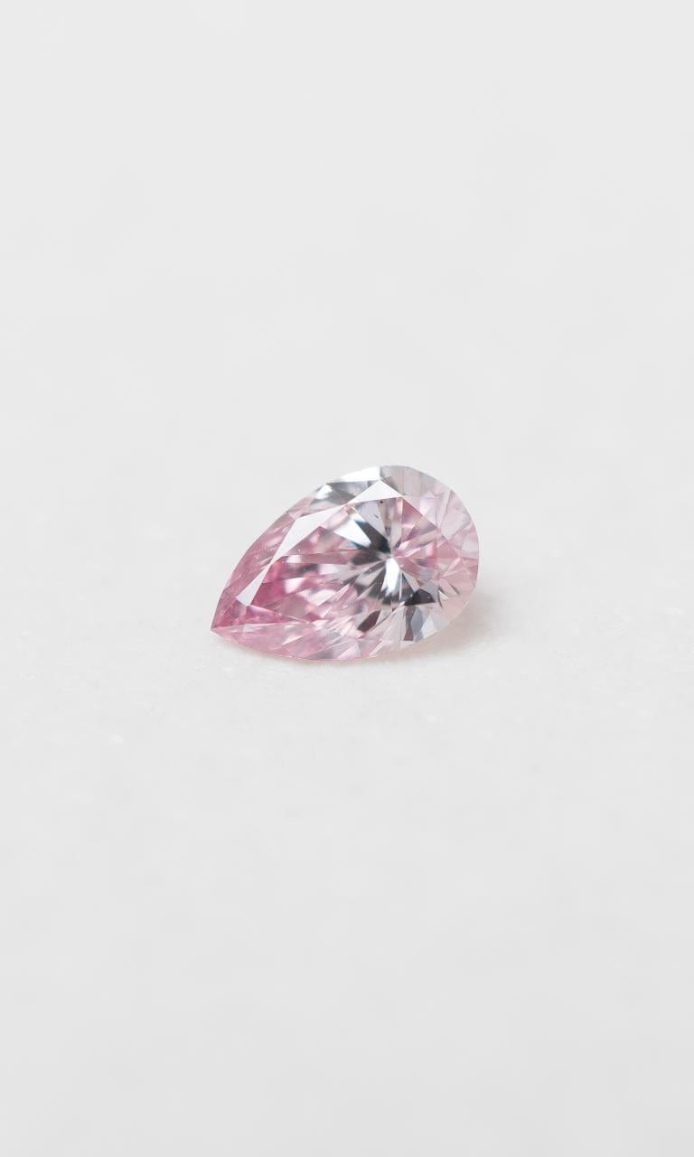 2024 © Hogans Family Jewellers 0.14ct Pear Cut Argyle Certified Pink Diamond
