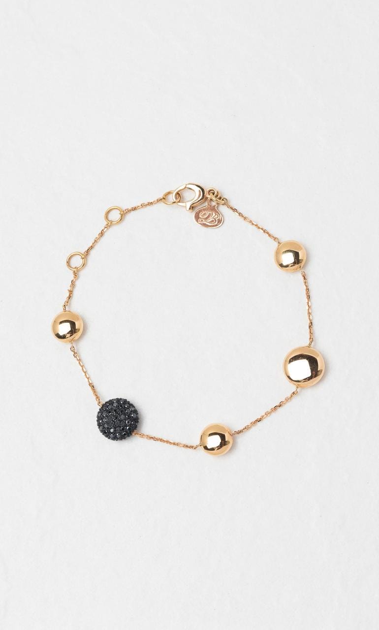 2024 © Hogans Family Jewellers 18K RG Decorative Black Spinel Bracelet