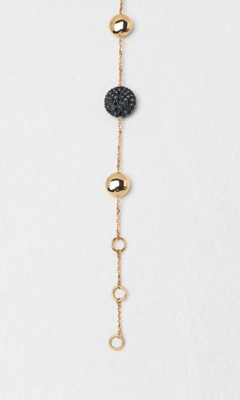2024 © Hogans Family Jewellers 18K RG Decorative Black Spinel Bracelet