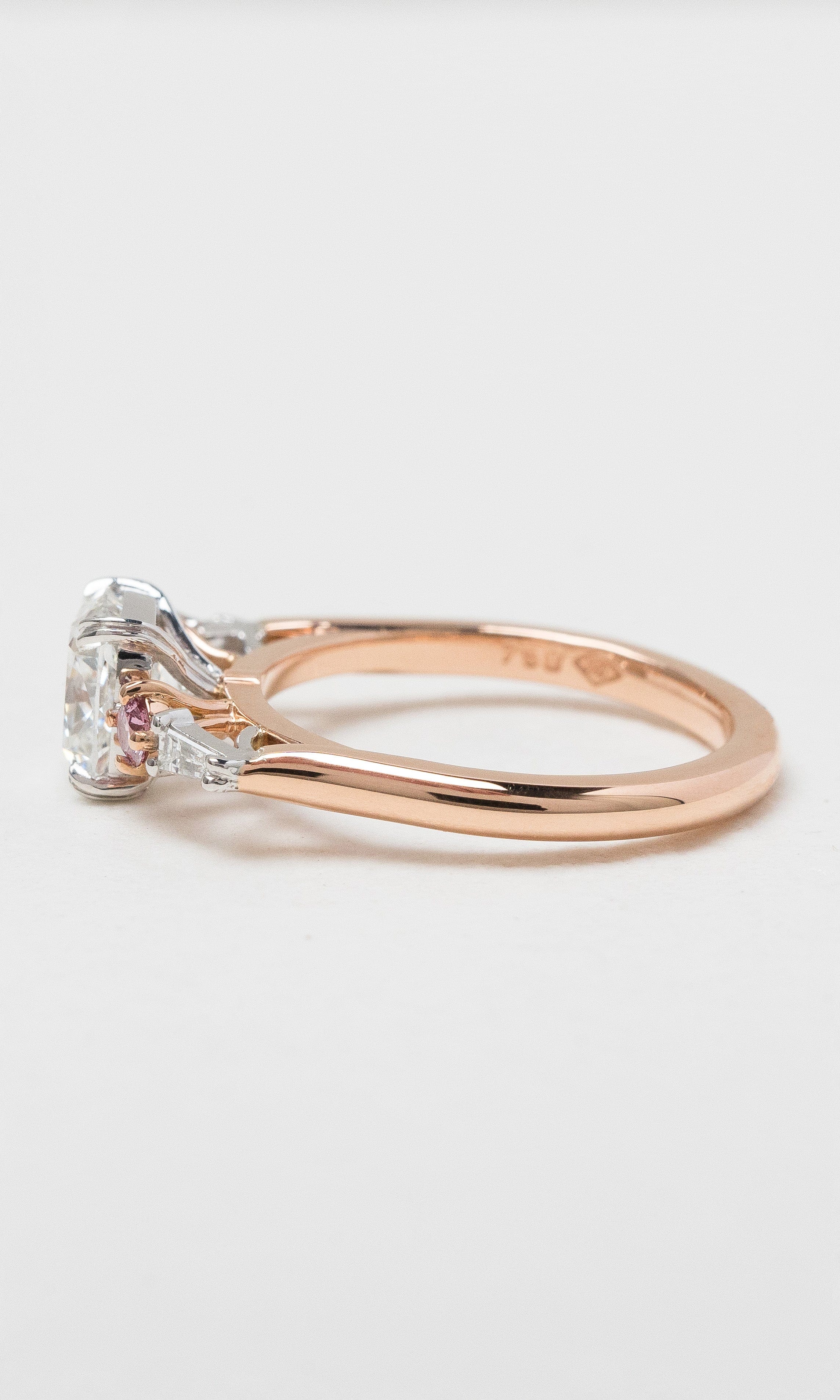 2024 © Hogans Family Jewellers 18K RWG Pink & White Diamond Ring