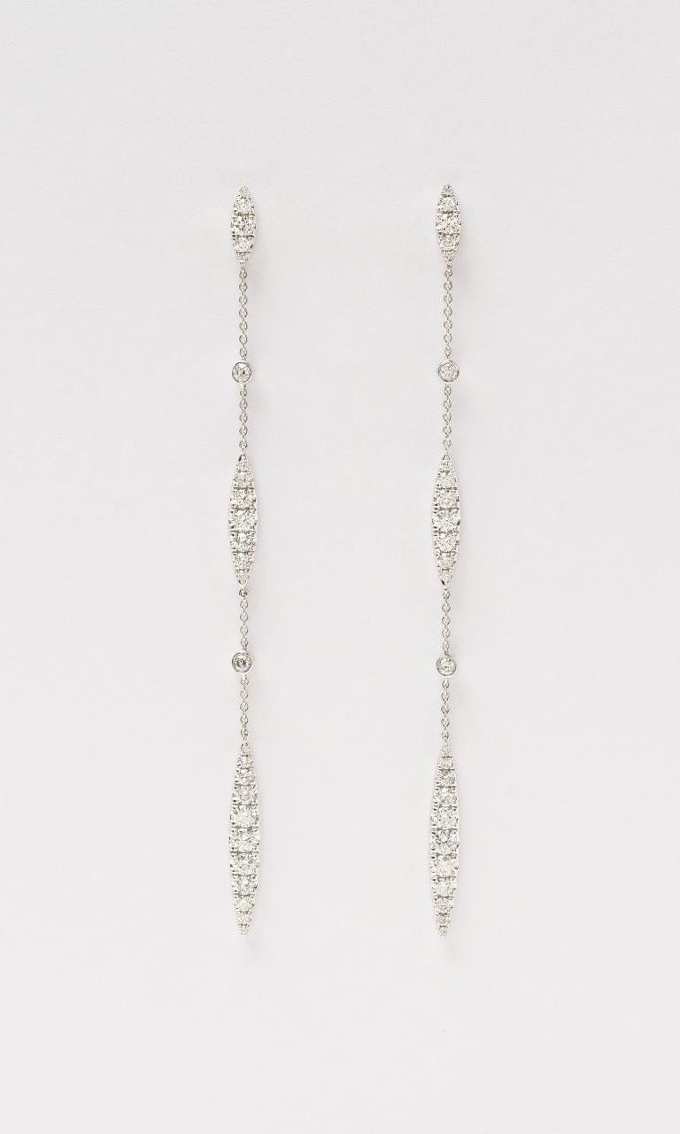 2024 © Hogans Family Jewellers 18K WG Diamond Chain Drop Earrings