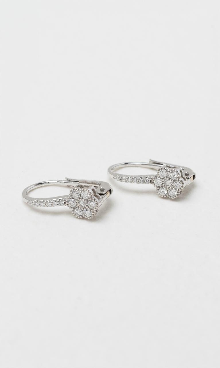 2024 © Hogans Family Jewellers 18K WG Diamond Cluster Drop Earrings