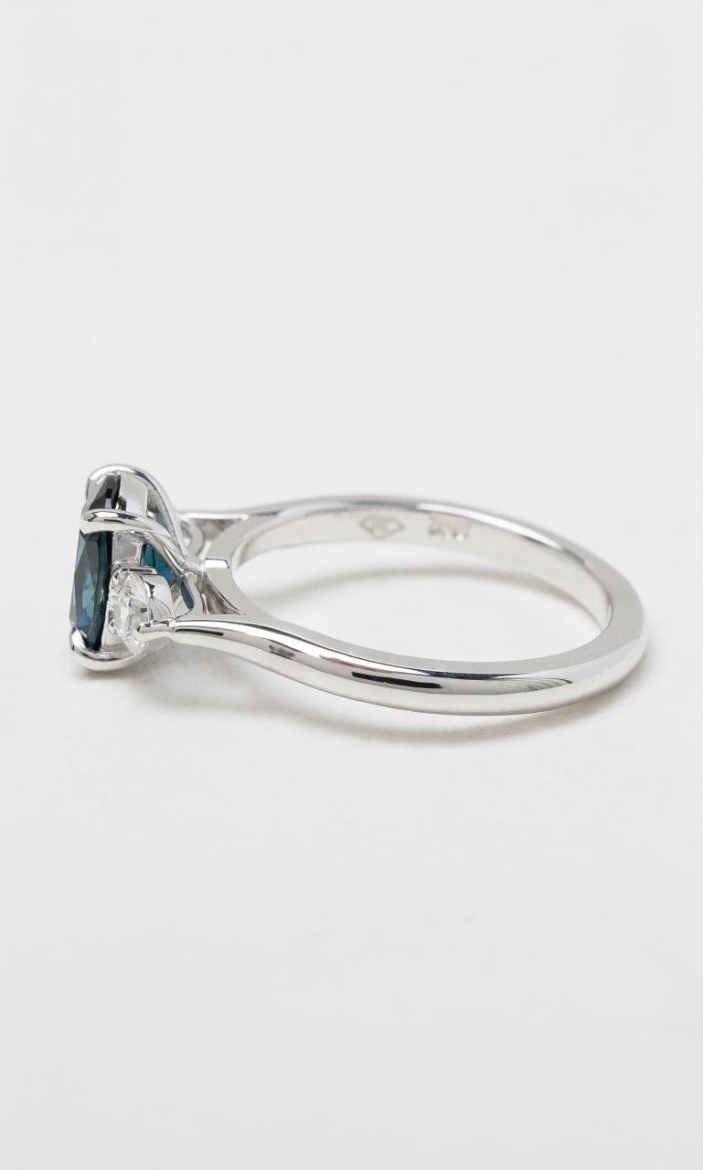 2024 © Hogans Family Jewellers 18K WG Oval Australian Sapphire & Diamond Trilogy