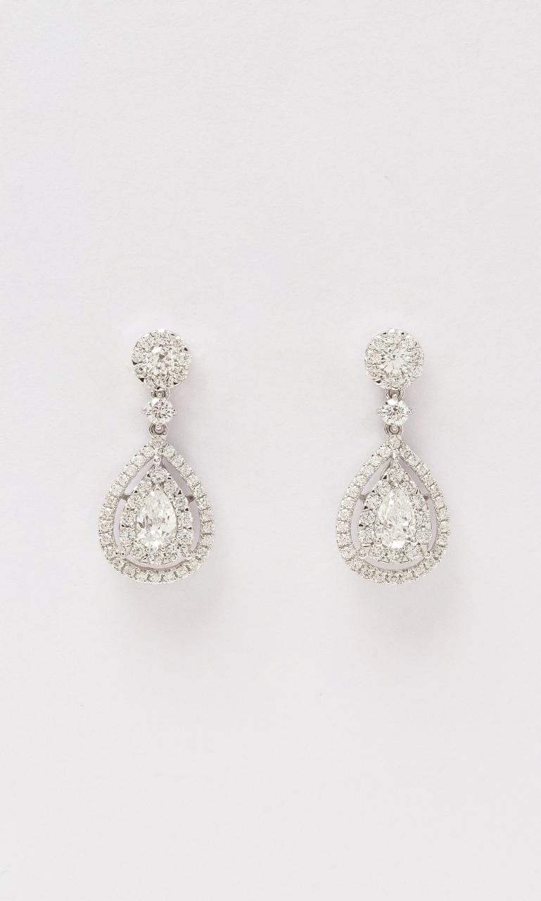 2024 © Hogans Family Jewellers 18K WG Pear Diamond Drop Earrings