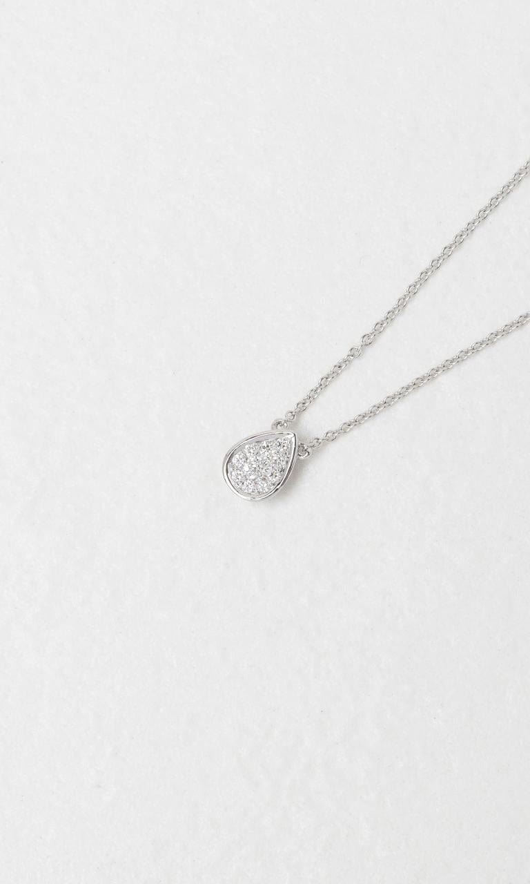 2024 © Hogans Family Jewellers 18K WG Pear Shaped Diamond Cluster Pendant