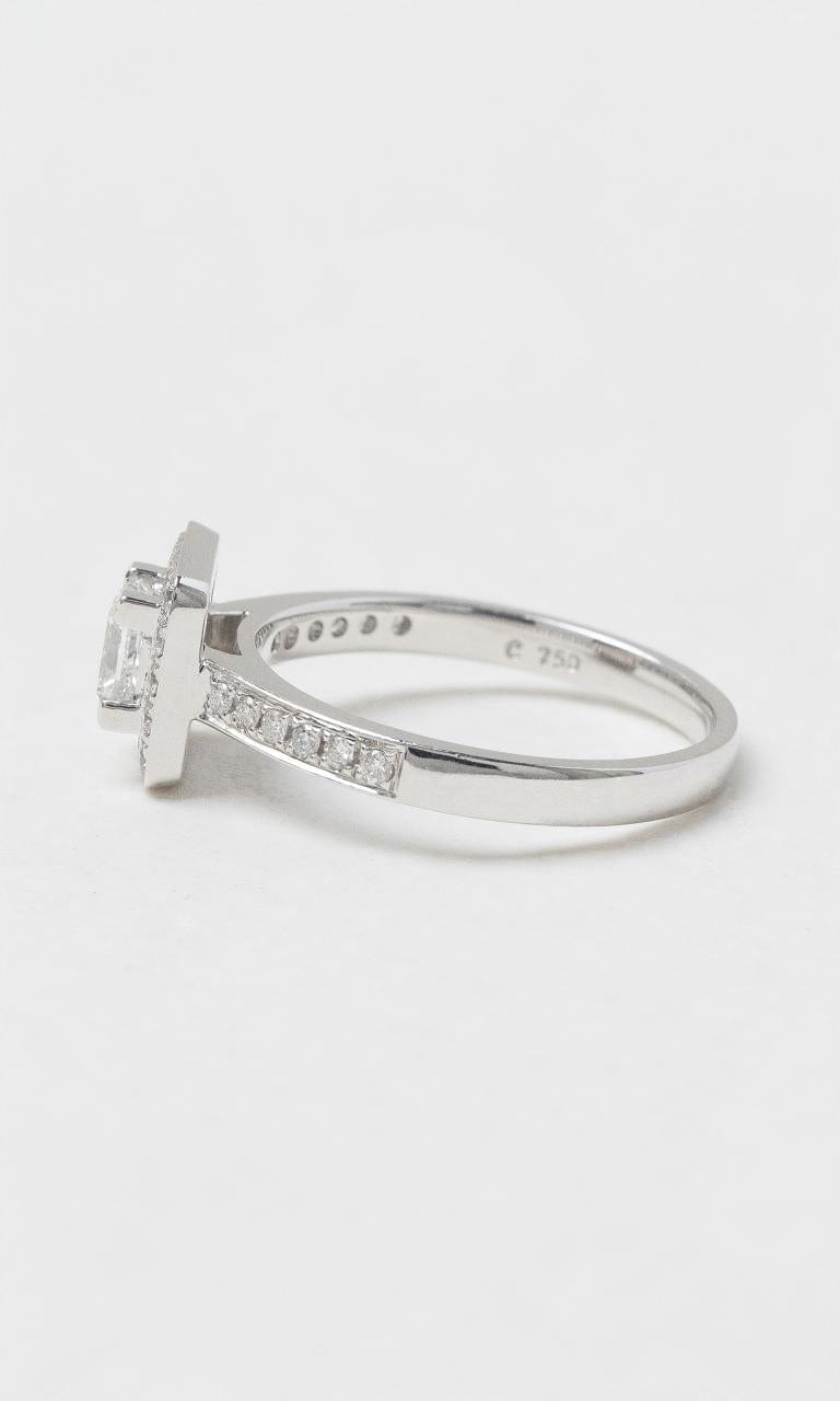 2024 © Hogans Family Jewellers 18K WG Princess Cut Diamond Halo Ring