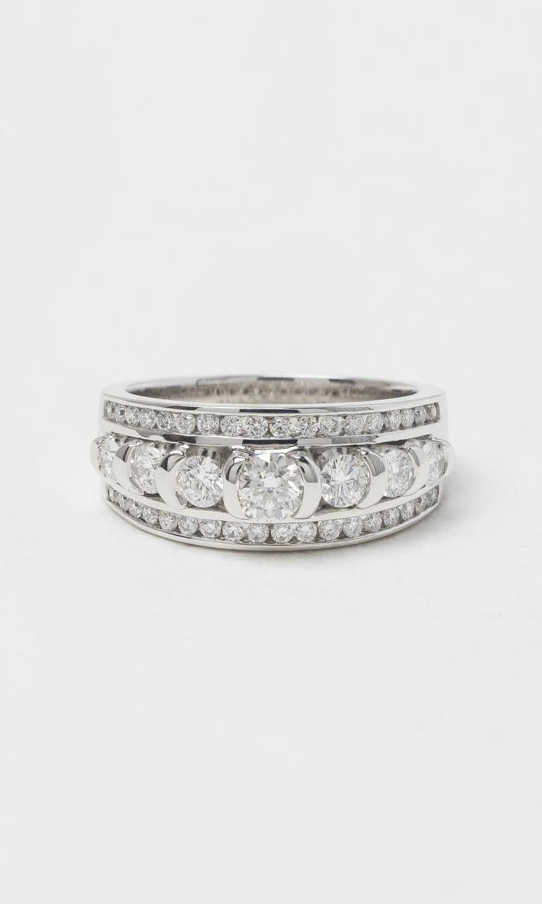 2024 © Hogans Family Jewellers 18K WG Round Brilliant Wide Diamond Dress Ring