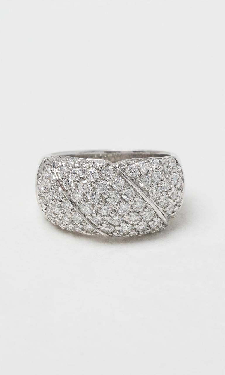 2024 © Hogans Family Jewellers 18K WG Round Brilliant Wide Diamond Dress Ring
