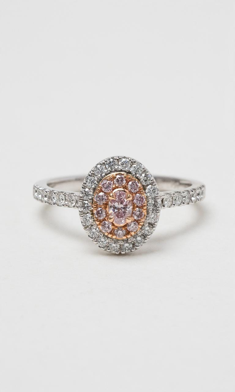 2024 © Hogans Family Jewellers 18K WRG Argyle Pink Diamond Ring