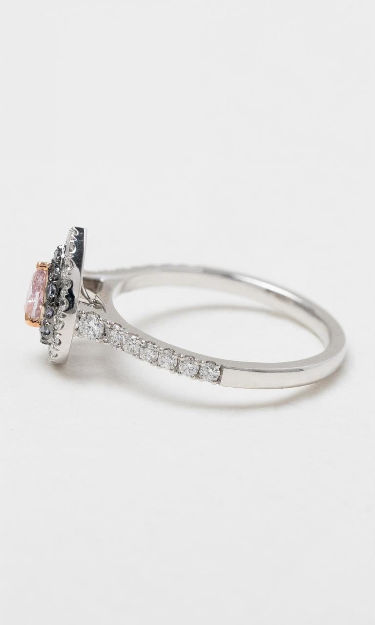 2024 © Hogans Family Jewellers 18K WRG Argyle Pink Pear Diamond Ring