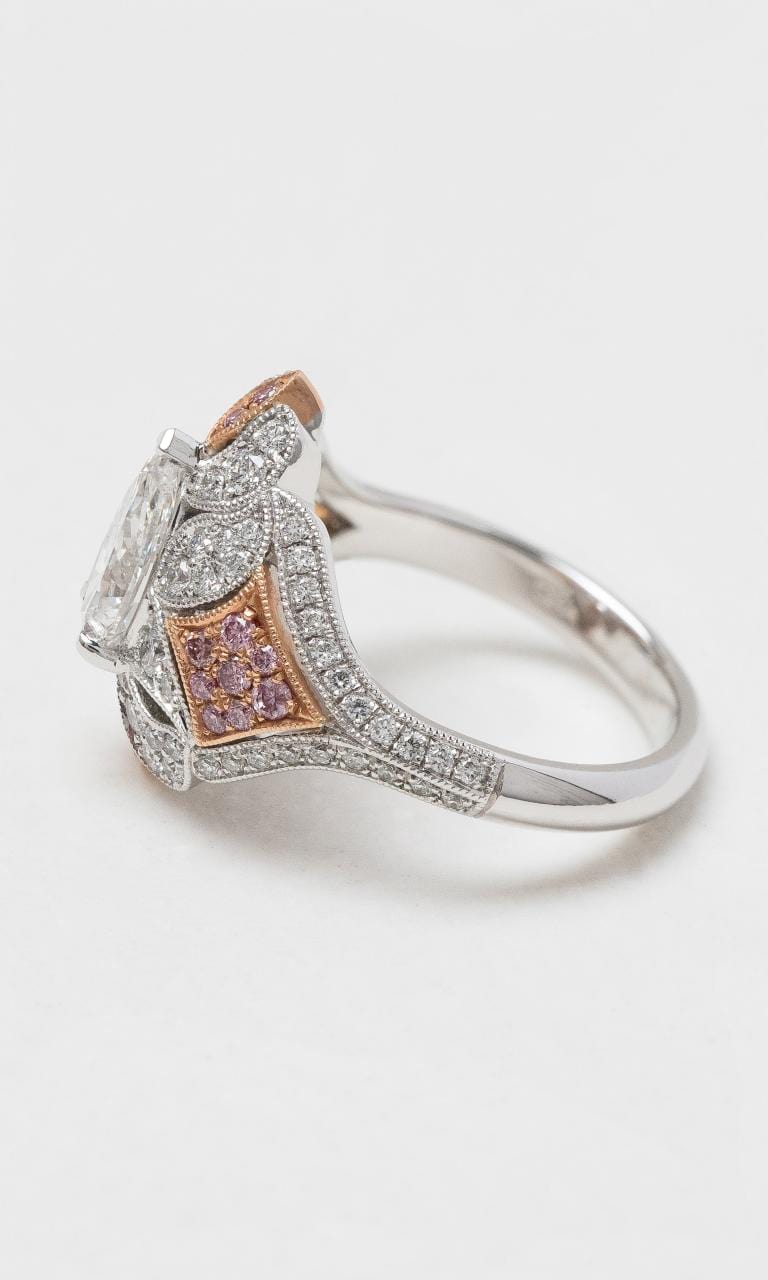 2024 © Hogans Family Jewellers 18K WRG White and Argyle Pink Diamond Dress Ring