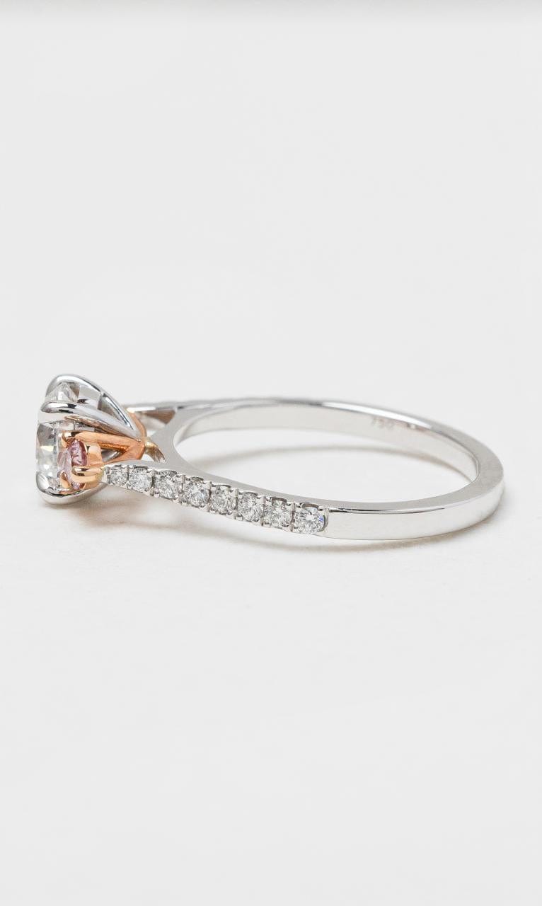 2024 © Hogans Family Jewellers 18K WRG White & Pink Diamond Trilogy Ring
