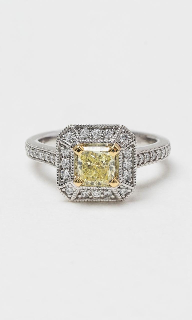 2024 © Hogans Family Jewellers 18K WYG Radiant Cut Yellow Diamond Ring