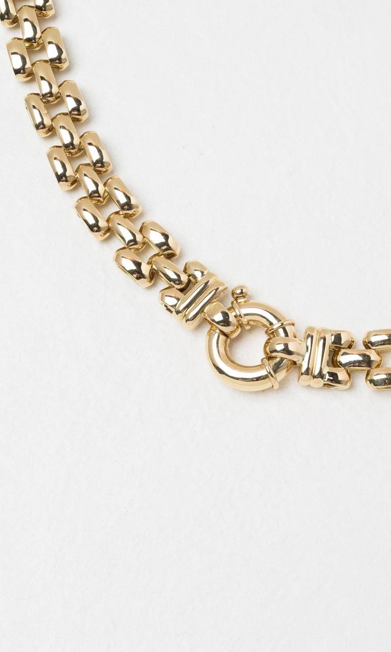 2024 © Hogans Family Jewellers 18K YG 55cm Solid Fancy Link Chain